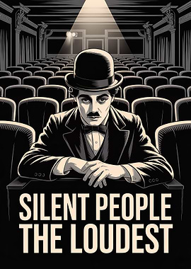 Charlie Chaplin in a Movie Theater