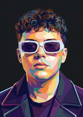 Pop Art Portrait of a Young Man