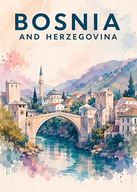 Bosnia and Herzegovina Travel Poster