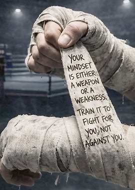 Boxing Mindset Motivational Poster