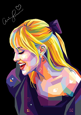 Ariana Grande Pop Art Portrait