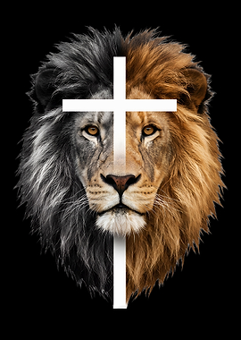 Lion with Christian Cross