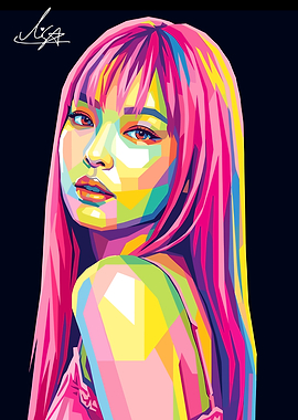 Lisa Pop Art Portrait