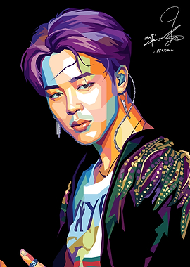Jimin Pop Art Portrait