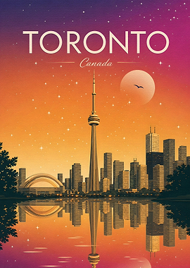 Toronto Skyline at Sunset