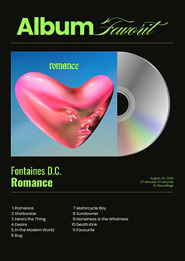 Fontaines D.C. Romance Album Cover