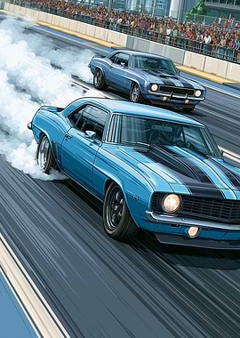 Drag Racing Camaros