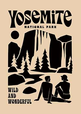 Yosemite National Park Vintage Poster