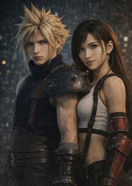 Cloud and Tifa