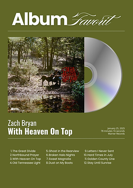 Zach Bryan Album Cover
