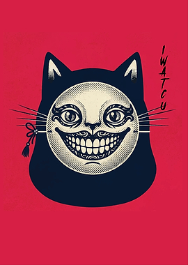 Creepy Cheshire Cat Illustration