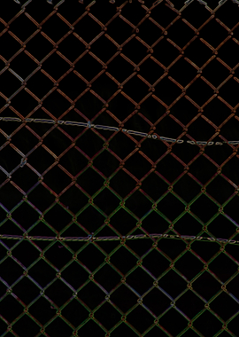 Rusty Chain Link Fence