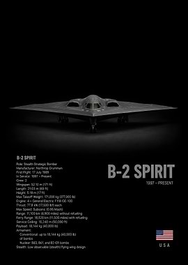 B-2 Spirit Stealth Bomber Poster