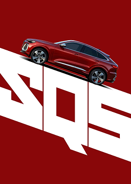Red AUDI SQ5 SUV