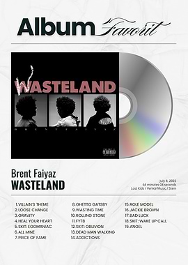 Brent Faiyaz Wasteland Album Art