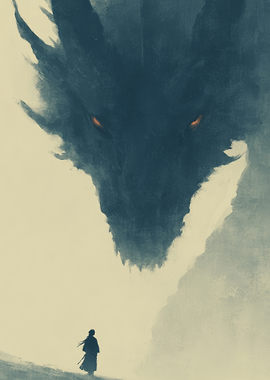 Dragon and Samurai Confrontation