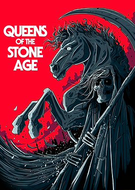 Queens of the Stone Age Grim Reaper Horse
