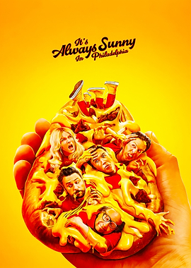 It's Always Sunny in Philadelphia Cast Covered in Cheese