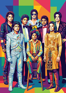 Michael Jackson Pop Art Collage