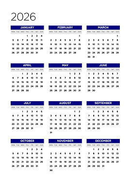 2026 Calendar