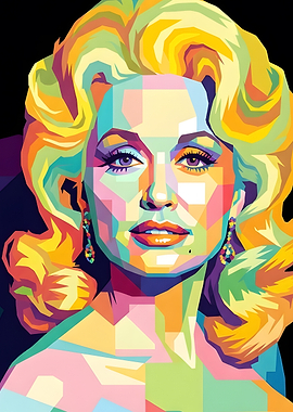 Dolly Parton Pop Art Portrait