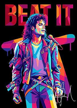 Michael Jackson 'Beat It' Pop Art