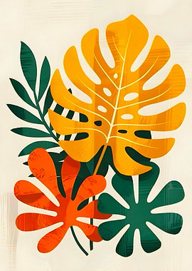 Tropical Leaves Art