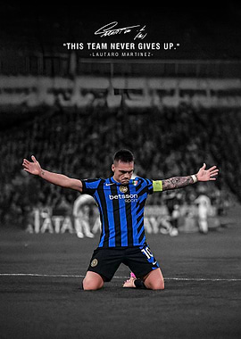 Lautaro Martinez celebrates a goal