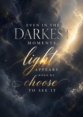 Hope Inspiration Quote Divine Light