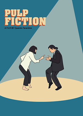 Pulp Fiction Dance Scene Poster