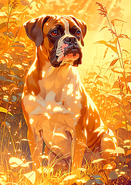 Noble Boxer dog