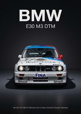 BMW E30 M3 DTM Race Car