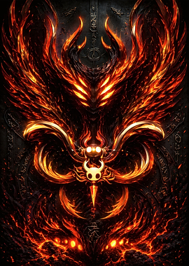 Fiery Hollow Knight Fan Art