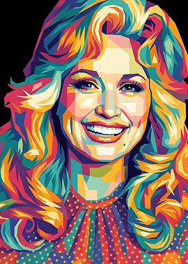 Dolly Parton Pop Art Portrait