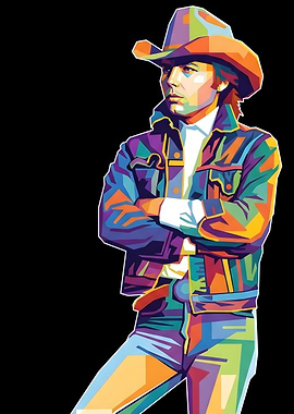 Dwight Yoakam Pop Art Cowboy Portrait