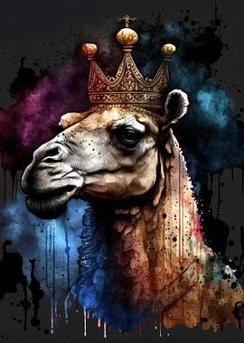 King Camel with Crown