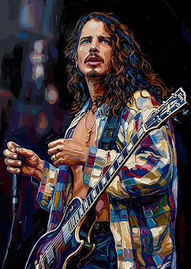 Chris Cornell Performing Live painting art
