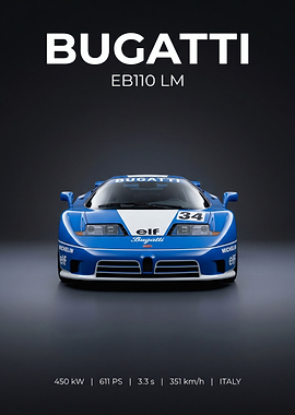 Bugatti EB110 LM Race Car