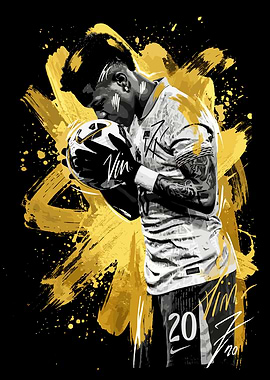 Footballer Estevao with Soccer Ball