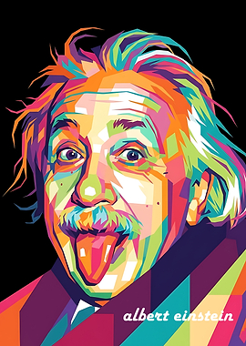 Albert Einstein Pop Art Portrait