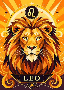 Leo Zodiac Sign Lion Art