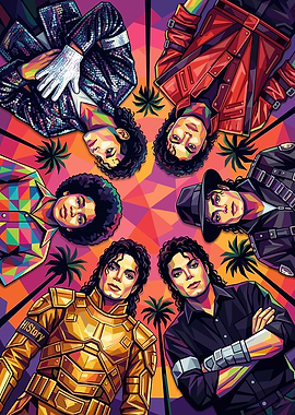 Michael Jackson Pop Art Collage