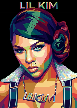 Lil' Kim Pop Art Portrait