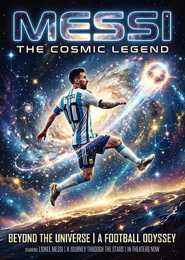 Messi The Cosmic Legend Poster