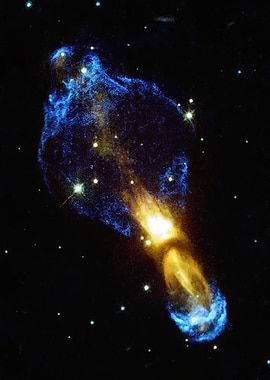 Nebula with Jets and Stars