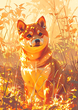 Playful Shiba Companion