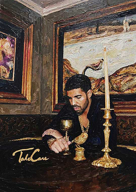 Drake's Take Care Album Cover Painting