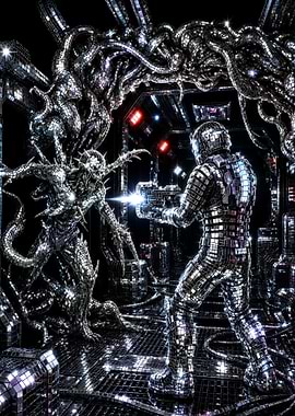 Disco Suit Soldier Fights Alien
