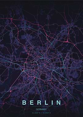 Berlin City Map Poster