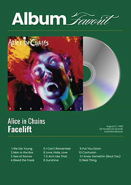 Alice in Chains Facelift Album Art